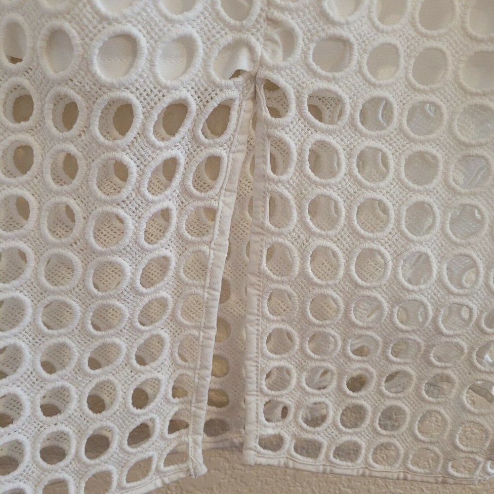 Banana Republic White Circle Lace Overlay Skirt - Picture 4 of 7